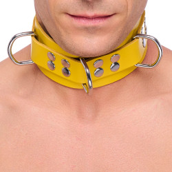 The Red Collier en cuir Ultra Jaune